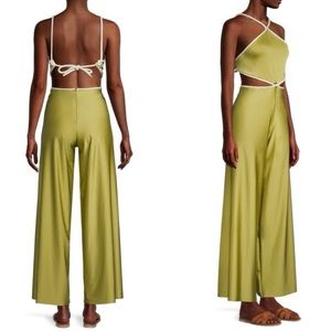 Baobab NWT Medium Kira Cut-Out Jumpsuit Pistachio Green